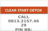 JUAL Clear start detox | 0813.2157.4629