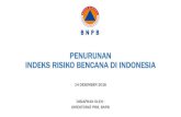 PENURUNAN INDEKS RISIKO BENCANA DI INDONESIA