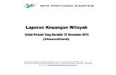 Unduh Laporan Keuangan Wilayah BPS Provinsi Banten Tahun 2015