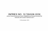 inpres no. 10 tahun 2016 – aksi ppk tahun 2016 dan 2017