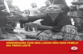 Nesesidades husi ema-lakon sira nian Família iha Timor-Leste