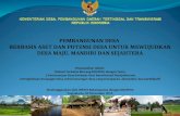 Pembangunan Desa Berbasis Aset dan Potensi Desa untuk Mewujudkan Desa Maju, Mandiri dan Sejahtera