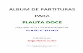 Album de partituras para flauta doce