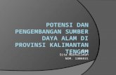 Potensi dan Pengembangan SDA di Provinsi Kalimantan Tengah