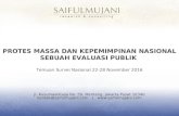 Survei Nasional SMRC: Protes Sosial dan Legitimasi Pemerintahan Jokowi