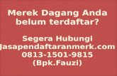Hub 081315019815 Biro Jasa Pendaftaran Merek di Bekasi