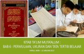 Talim Mutaallim - Bab 6 - Permulaan, Ukuran dan Tata Tertib Belajar