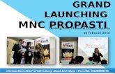 Grand Launching MNC ProPASTI - Bisnis dan Asuransi MNC ProPASTI - Arief Wijaya 081380466770