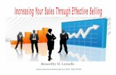 Increasing your sales throught effective selling