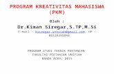 Program kreativitas mahasiswa (pkm) 2015 pendanaan 2016 by kiman siregar