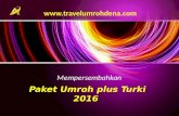 Paket Umroh Plus Turki 2016