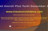 Paket Umroh Plus Turki Desember 2015 - 12 Hari Jakarta