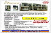 Dijual Murah Rumah Cluster Agung Residence | Bangunan 2 Lantai | Pondok Cabe | Tangerang | Selatan Jakarta