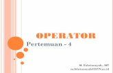 Algoritma Pemrograman - Operator