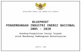 National Energy Industry Development Blueprint in Indonesia 2005 - 2020
