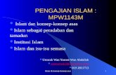 MPW1143 - Bab 1  konsep asas islam