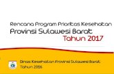 Rencana Program Prioritas Dinas Kesehatan Provinsi Sulawesi Barat Tahum 2017