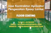 Jasa Kontraktor Aplikator Pengecatan Epoxy Lantai atau Floor