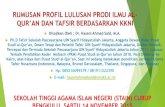 Dr. Hasani Ahmad Said, M.A. Rumusan Profil Llulusan Prodi Ilmu Alquran dan Tafsir, STAIN Curup Bengkulu