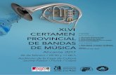 XLVI Cartel Certamen Provincial Bandas de Música