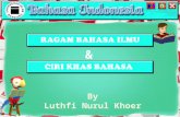 Ragam Bahasa Ilmu dan Ciri Khas Bahasa Indonesia