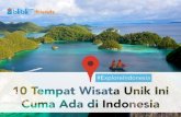 Udah Tau 10 Tempat Wisata Unik Ini? Cuma Punya Indonesia Lho!