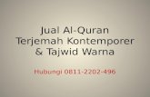 0811-2202-496 || Jual Al Quran Terjemahan Indonesia Lengkap