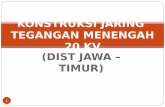 konstruksi jaring jaringan tegangan menengah PLN Distribusi Jawa Timur