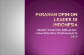 Peranan opinion leaders di indonesia