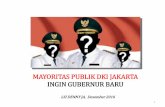 Konpers LSI Denny JA Desember 2016 - Mayoritas Publik Ingin Gubernur Baru DKI