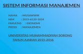Tugas sistem informasi manajemen   musawwir