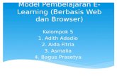 Model pembelajaran E-Learning (berbasis web dan browser