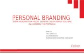 Personal branding: Sukses mendapatkan modal min Rp. 15 M dalam 1 hari atau naik gaji 25% tiap tahun.