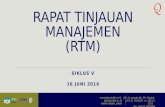 Rapat Tinjauan Management (RTM) UIN Syarif Hidayatullah Jakarta 2016