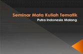 Seminar mata kuliah tematik Akademi Farmasi Putra Indonesia Malang