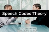 Speech Codes Theory