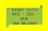 PROMO!! 0812-1923-2030 (TSEL)  Jual KARPET RASFUR, Jual KARPET RASFUR murah