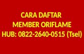 HUB: 08222-6400-515 (Tsel), Cara Daftar Oriflame di Semarang | Cara Gabung Oriflame di Semarang
