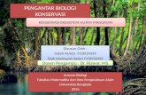 Pengantar biologi konservasi "hutan mangrove"