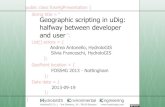 Geographic scripting in uDig