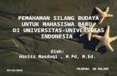 PEMAHAMAN SILANG BUDAYA UNTUK MAHASISWA BARU DI UNIVERSITAS-UNIVERSITAS INDONESIA