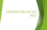 kampanye ideologi "One Day No Rice"