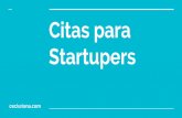 Citas para Startupers