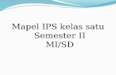 Materi IPS MI/D kelas satu semester II