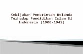 Kebijakan pemerintah belanda terhadap pendidikan islam di indonesia