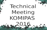 Hasil Technical Meeting MIPA dan Sosial KOMIPAS 2016