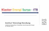 Klaster Energi Surya - ITB