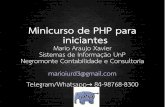 Minicurso de PHP para iniciantes - Mario Araujo Xavier - FLISOL 2017 - Natal