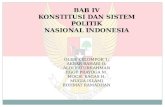 Bab IV Konstitusi dan Sistem Politik Nasional Indonesia