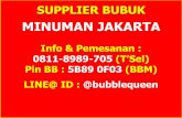 WA 0811 8989 705 (Ibu Intan), Ice Bubble Drink tangerang, Jakarta Bubble Drink